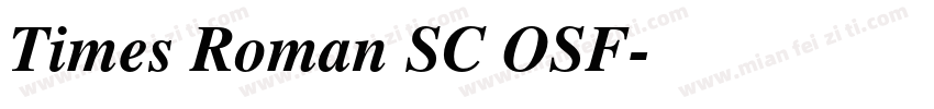 Times Roman SC OSF字体转换